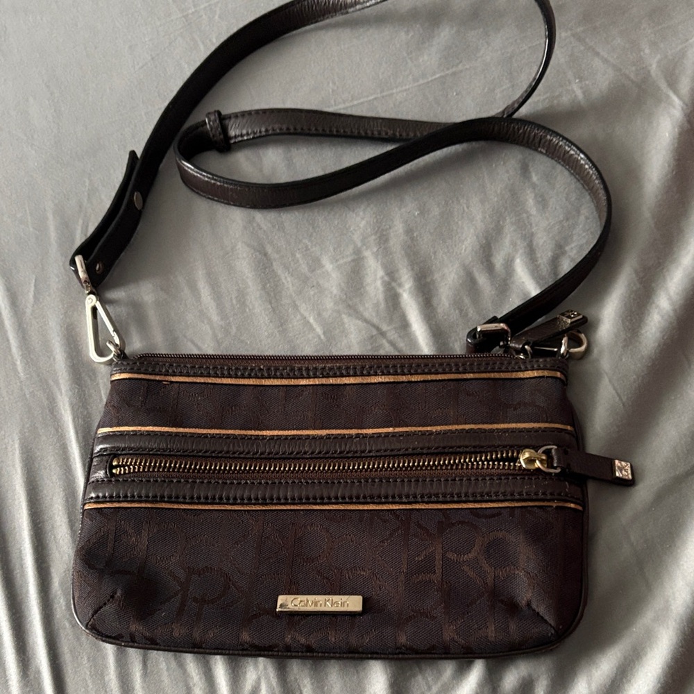 Calvin Klein Dark Brown Crossbody Bag
